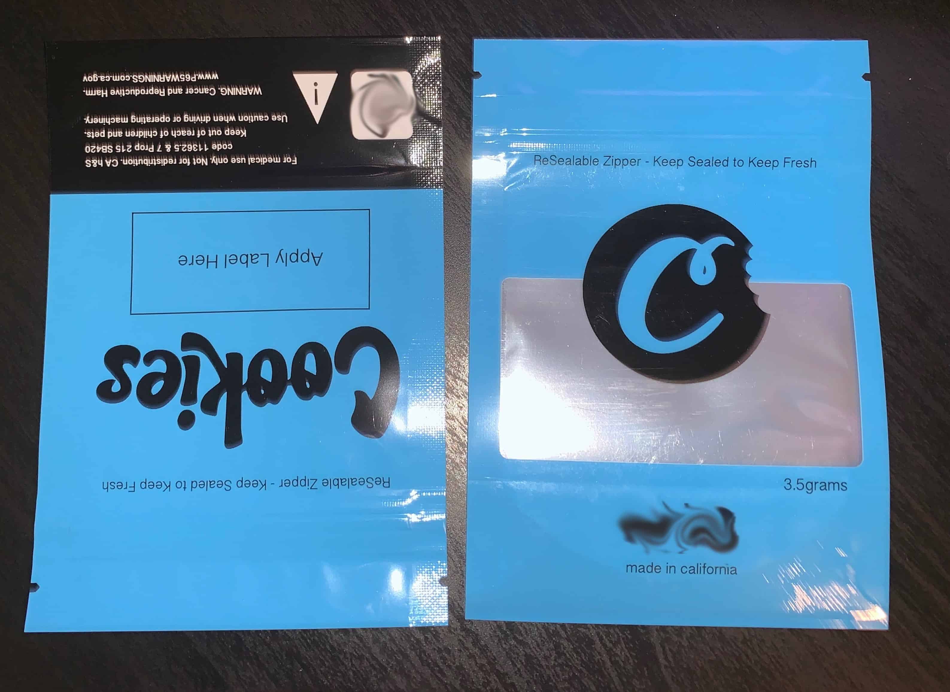 Blue Cookies SF Mylar Bag 3 5g 8th Loud Mylar Bags blue-cookies-sf-mylar-bag-3-5g-8th-loud-mylar-bags