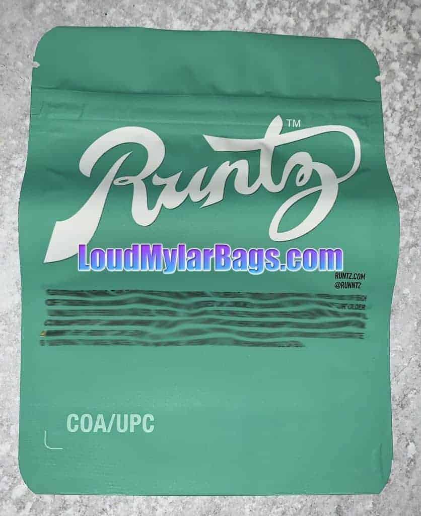 Runtz (Divine Runtz) 2020 Green 3.5g Mylar Bags – Loud Mylar Bags