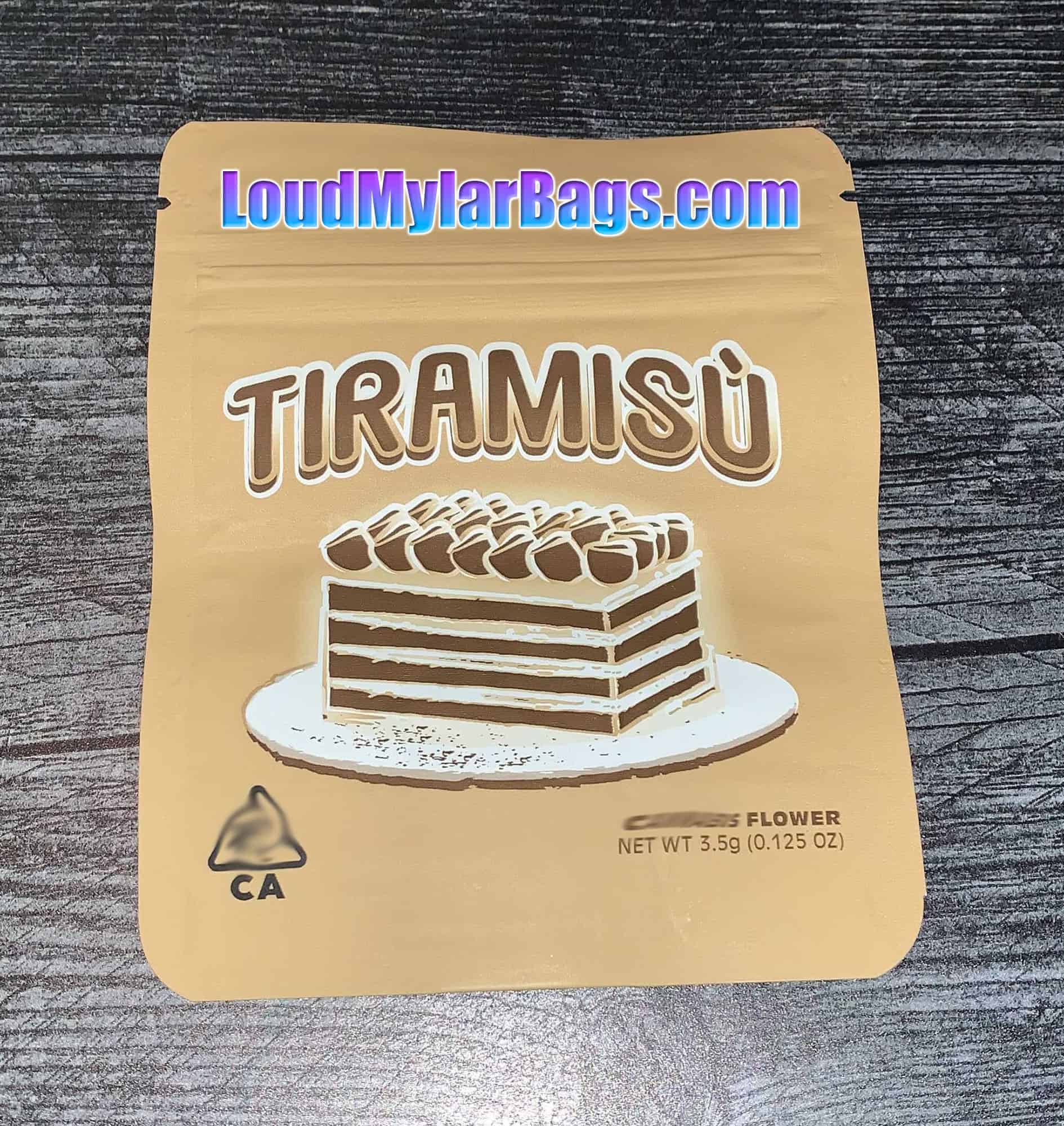 The Rare La Tiramisu 3 5g Mylar Bags Loud Mylar Bags