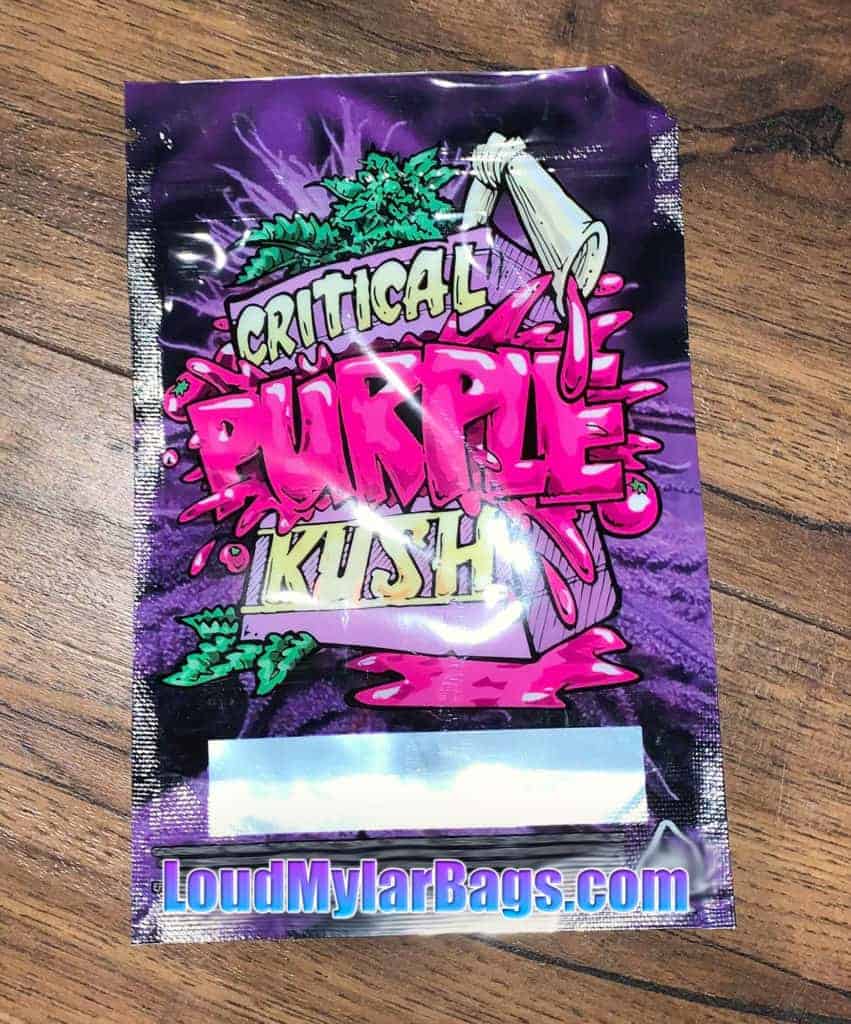 Critical Purple Kush 3.5g 8th Mylar Bags – Loud Mylar Bags