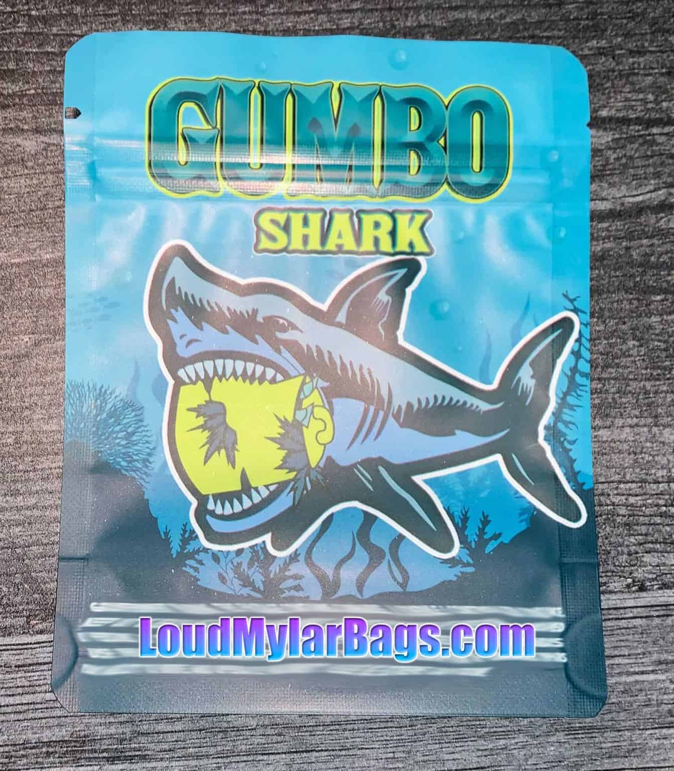 Gumbo Shark 3.5g 8th Mylar Bags JOKES UP! – Loud Mylar Bags