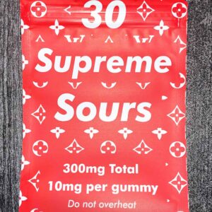 Supreme Sours 300mg Edible Empty Mylar Bags
