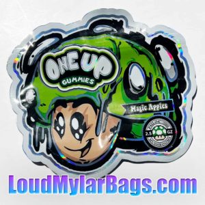 One UP Mushroom Gummies - Magic Apples 2.5g Empty Mylar Bags