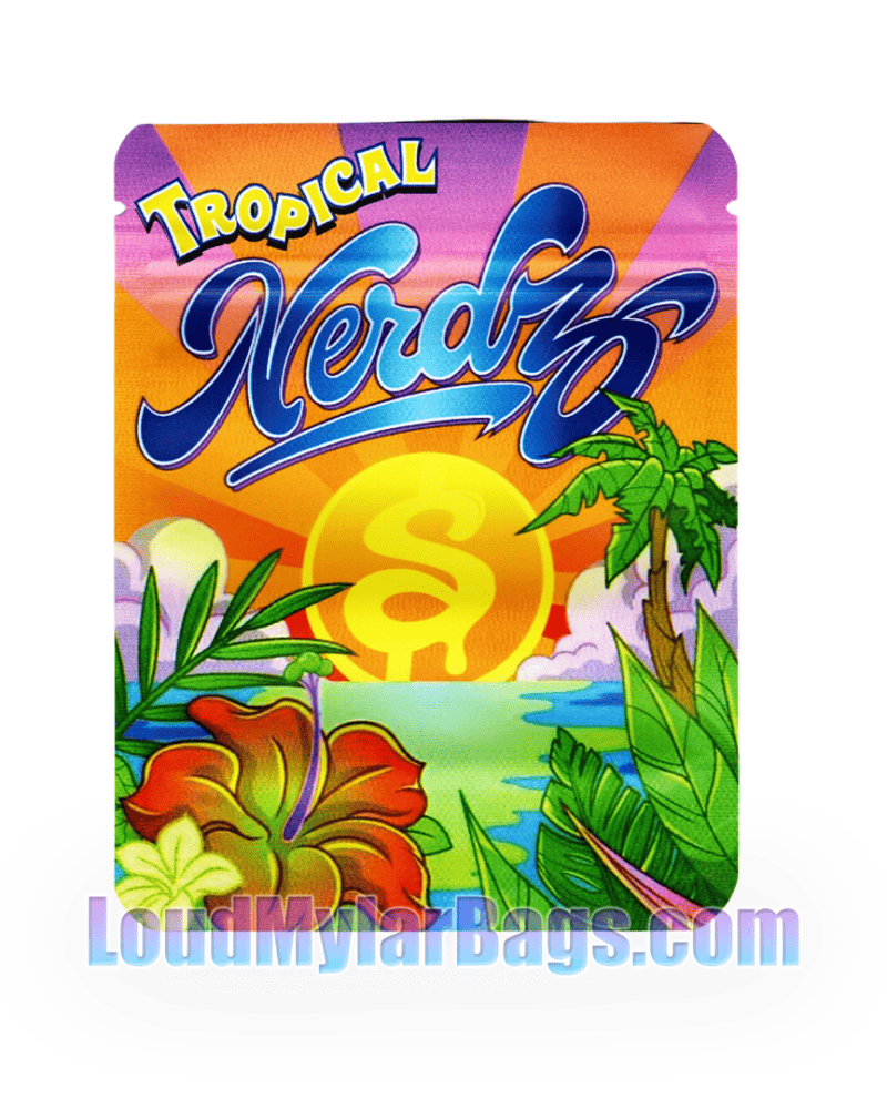 SherbMoney Tropical Nerdz 3.5g Mylar Bags
