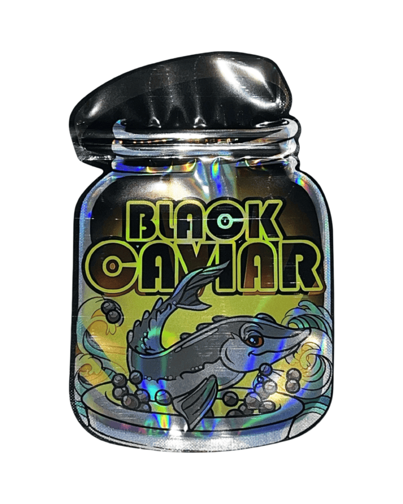 Black Caviar 3.5g Diecut Mylar Bags